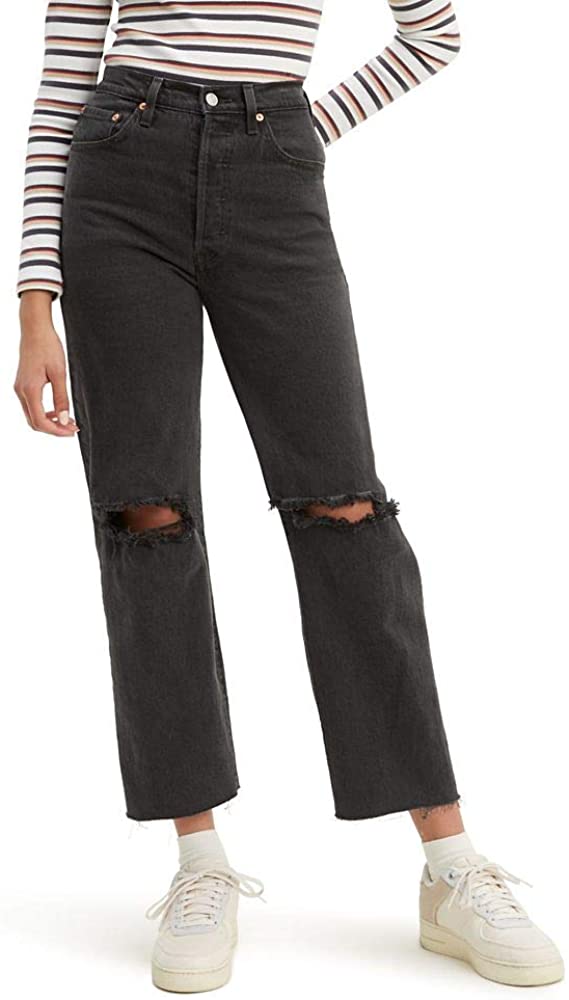 Price:$59.62 Levi's Women's Ribcage Straight Ankle Jeans, Cabo Nights, 24 (US 00) at Amazon Women's Jeans store