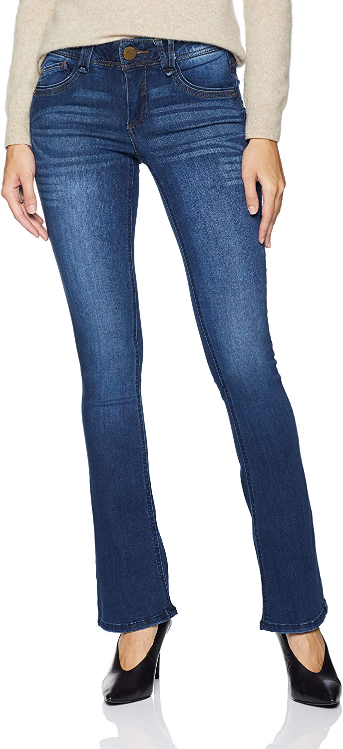 Price:$45.00 Democracy Women's Ab Solution Itty Bitty Boot Jean, Blue Blue, 6 at Amazon Women's Jeans store