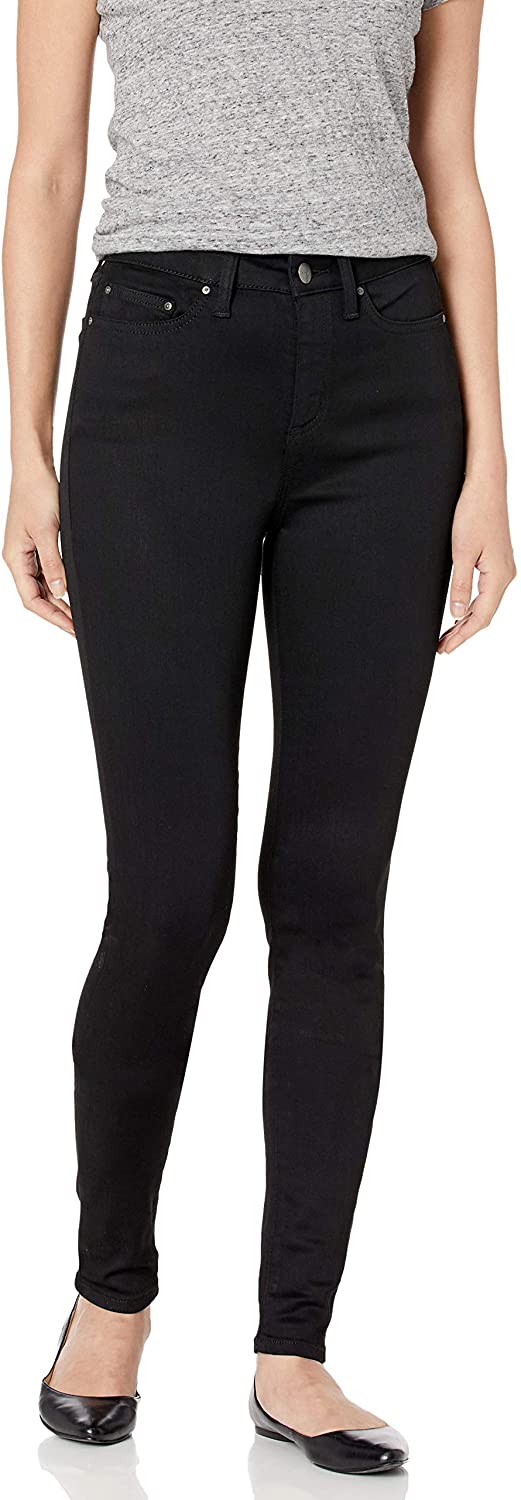 Price:$39.00    Amazon Brand - Daily Ritual Women's High-Rise Skinny Jean-Black, 24 Long  Clothing