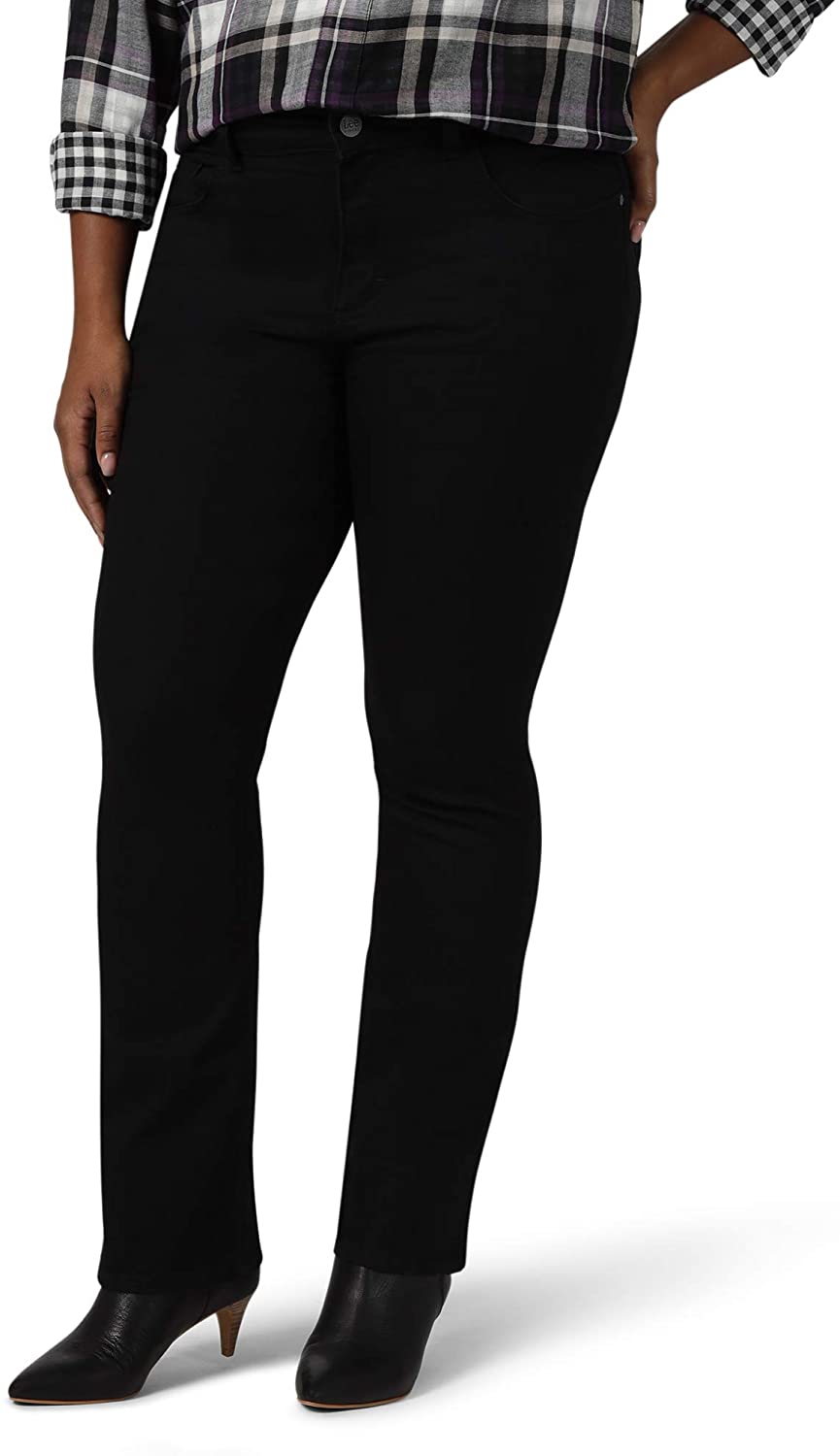 Price:$25.99 Riders by Lee Indigo Women's Plus Size Midrise Bootcut Jean, Black, 16W at Amazon Women's Jeans store