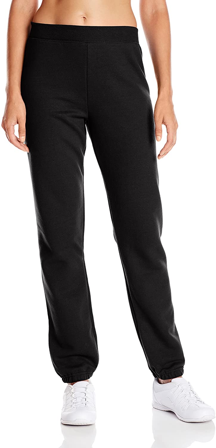 Price:$7.90 Hanes Women's Mid Rise Cinch Bottom Fleece Sweatpant, Ebony, Small at Amazon Women’s Clothing store