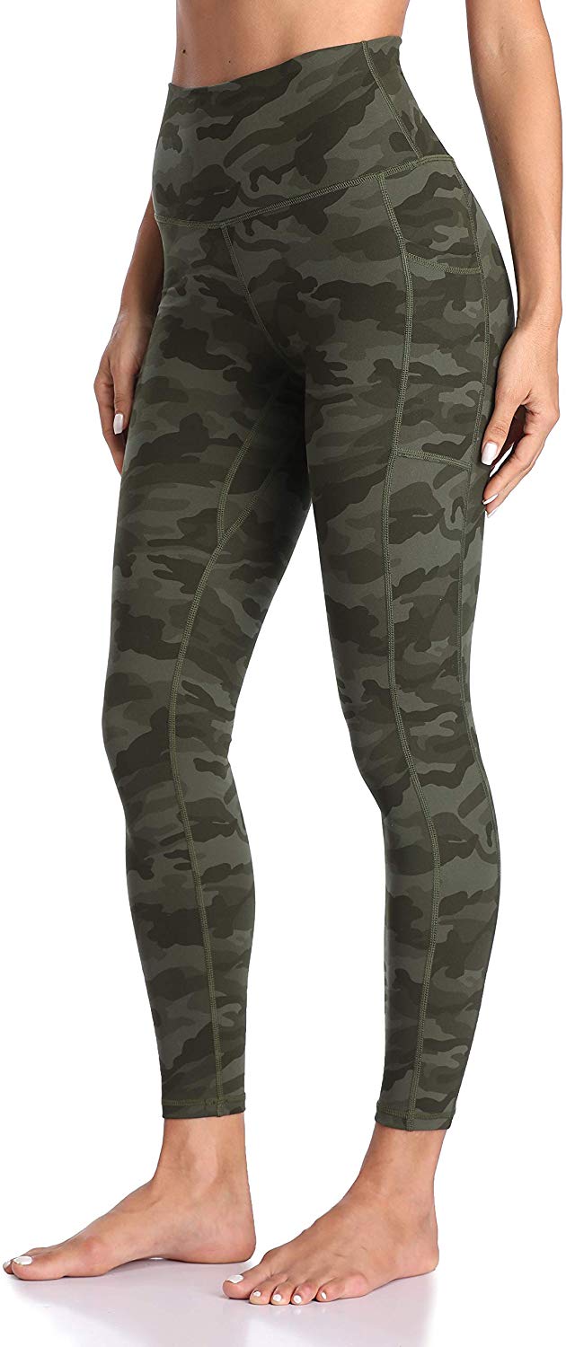 Price:$29.00 Colorfulkoala Women's High Waisted Yoga Pants 7/8 Length Leggings with Pockets (XS, Army Green Camo) at Amazon Women’s Clothing store