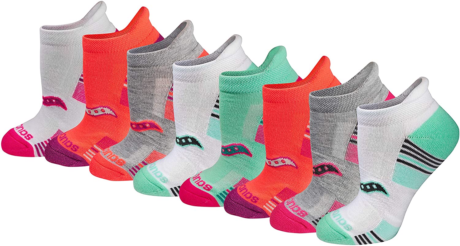 Price:$14.64 Saucony Women's Performance Heel Tab Athletic Socks (8 & 16 Packs), Assorted Light (8 Pack), Shoe Size  5-10 at Amazon Women’s Clothing store