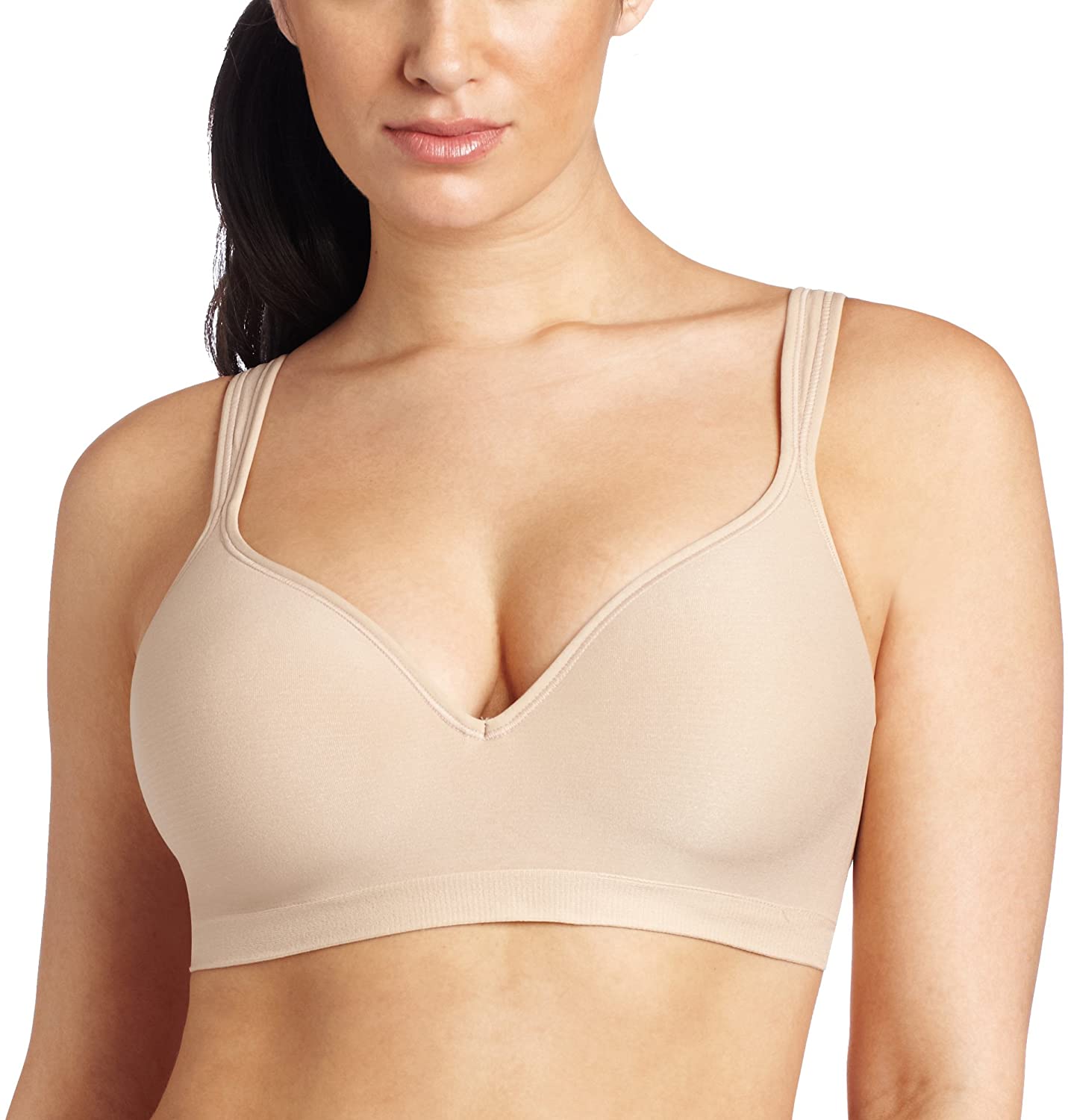 Price:$16.99 Bali Designs Women's Bali Comfort Revolution Wire Free Bra, Nude, 32B at Amazon Women’s Clothing store