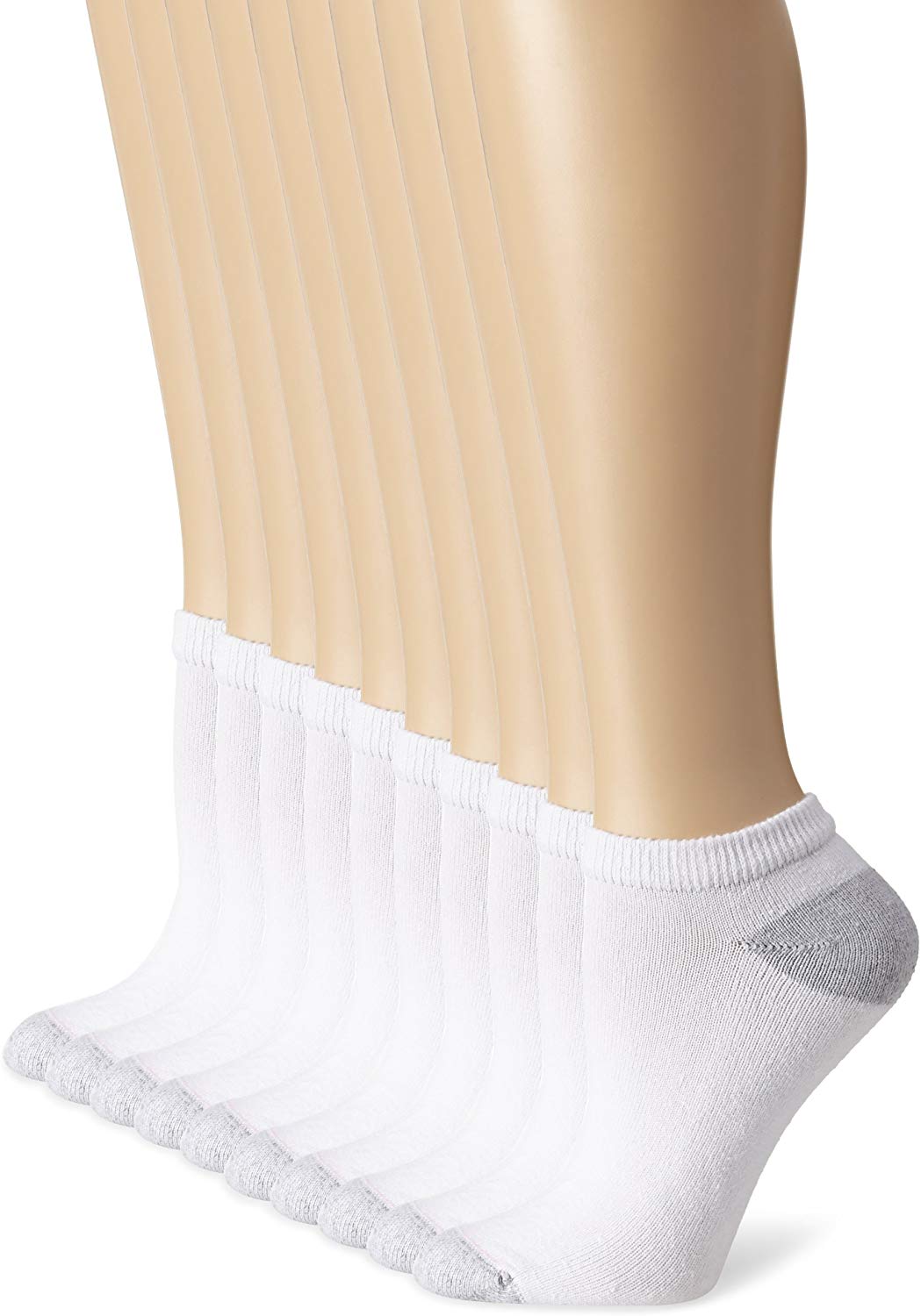 Price:$10.99 10 Pack Cushioned Women's Athletic Socks - Low-Cut (Size 5-9/White) at Amazon Women’s Clothing store