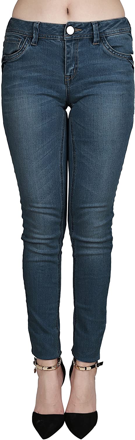 Price:$11.99 jntworld Women's Stretch Sexy Slim-Fit Trendy Skinny Fashion Jean at Amazon Women's Jeans store