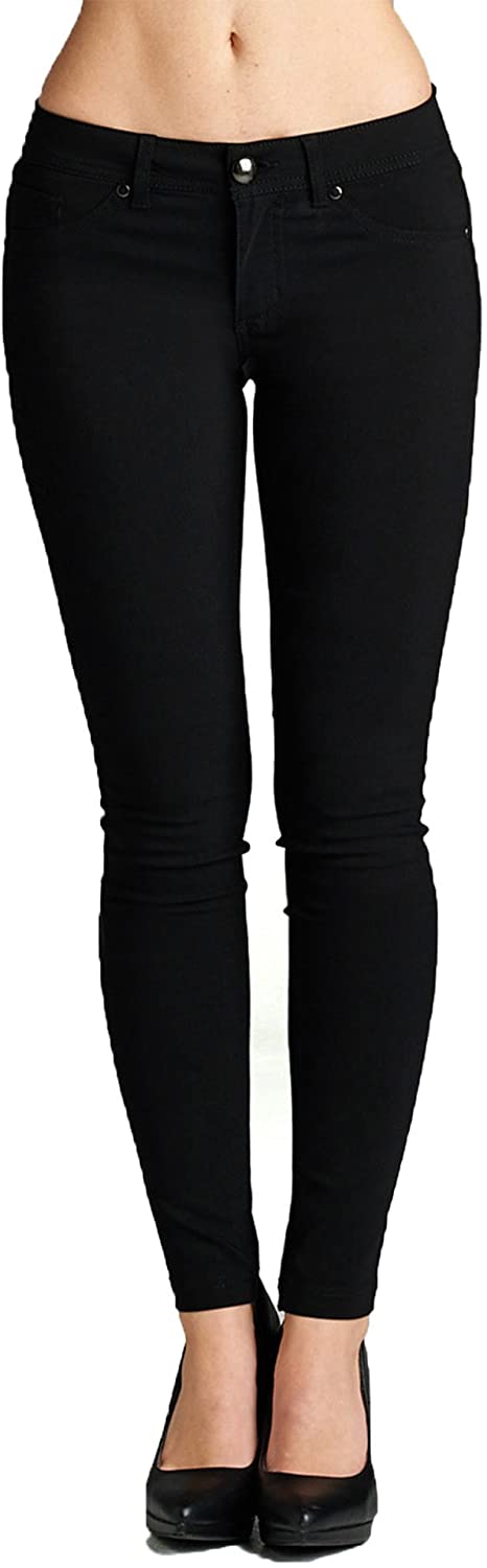 Price:$14.93 Emmalise Women's Basic Jean Look Jeggings Tights Spandex Skinny Leggings Bottoms at Amazon Women’s Clothing store