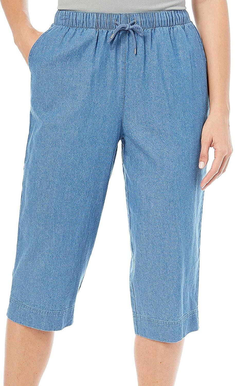 Price:$11.90 Coral Bay Womens Denim Pull On Capris at Amazon Women's Jeans store