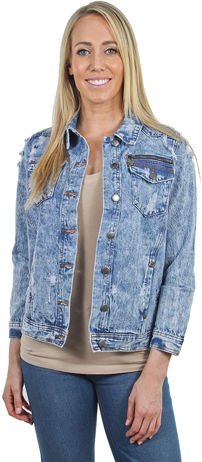 Price:$7.50 Women's Plus/Junior Size Denim Jackets Long Sleeve Jean Coats at Amazon Women's Coats Shop
