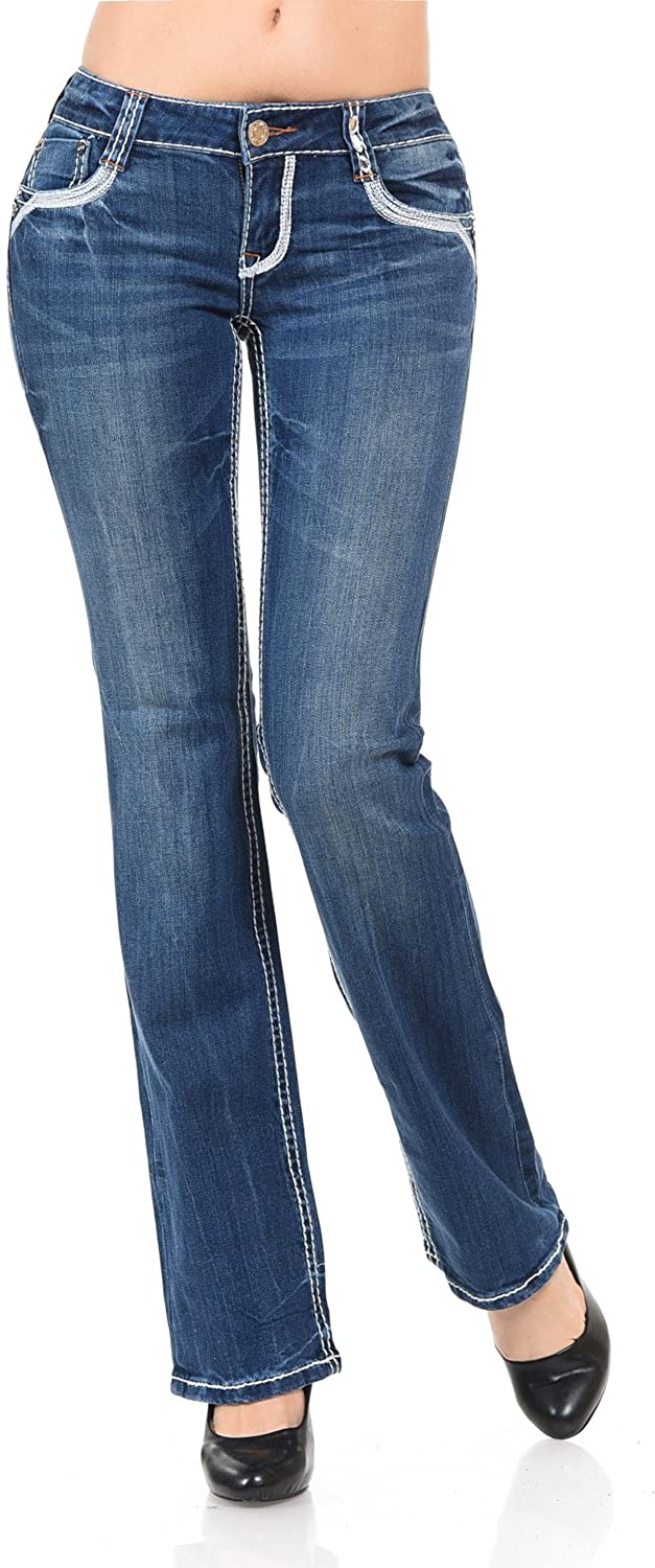 Price:$20.99 VIRGIN ONLY Women's Classic Fit Bootcut Jeans at Amazon Women's Jeans store