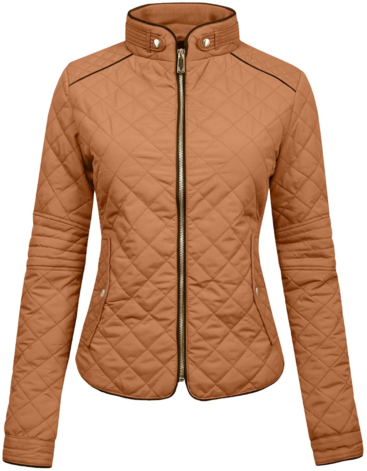 Price:$21.24 NE PEOPLE Womens Lightweight Quilted Zip Jacket (S-3XL) at Amazon Women's Coats Shop