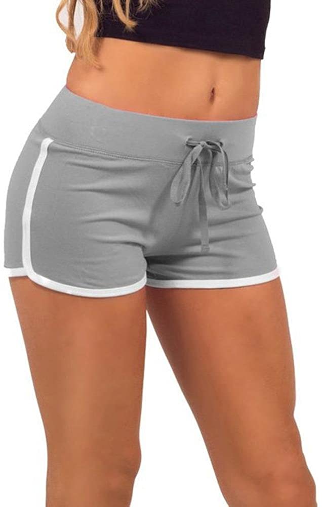 Price:$0.01 Shorts, Sumen Summer Pants Teen Girls Sport Elastic Shorts For Yoga Spliced Shorts at Amazon Women’s Clothing store