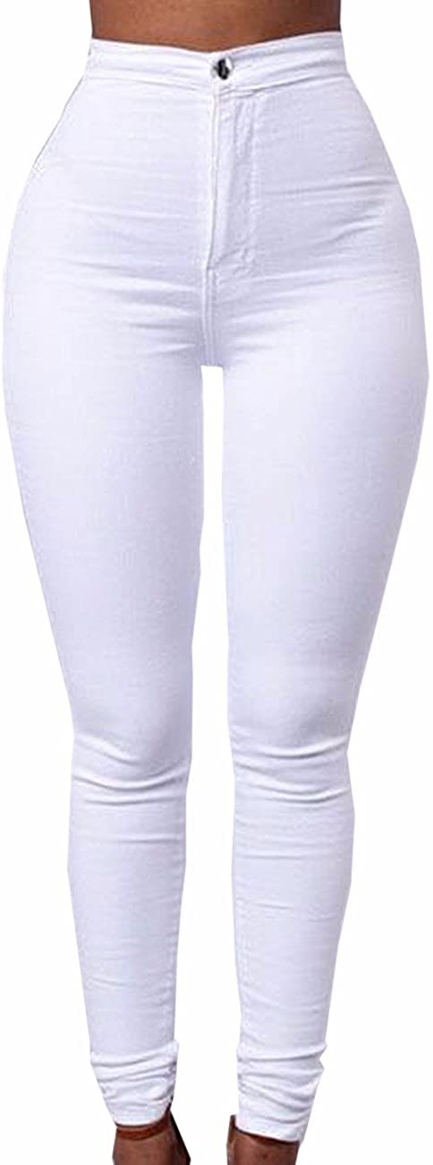 Price:$10.99 Sexyshine Women's High Waisted Casual Solid Color Skinny Stretch Leggings Slim Fit Pencil Jeans Pants at Amazon Women’s Clothing store