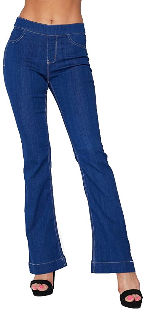Price:$22.86 Cello Women's Juniors Mid Waist Skinny Fit Bootcut Pants at Amazon Women’s Clothing store