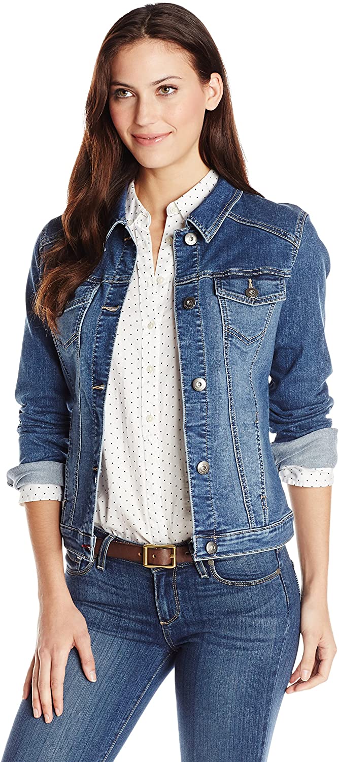 Price:$29.99 Wrangler Authentics Women's Stretch Denim Jacket at Amazon Women's Coats Shop