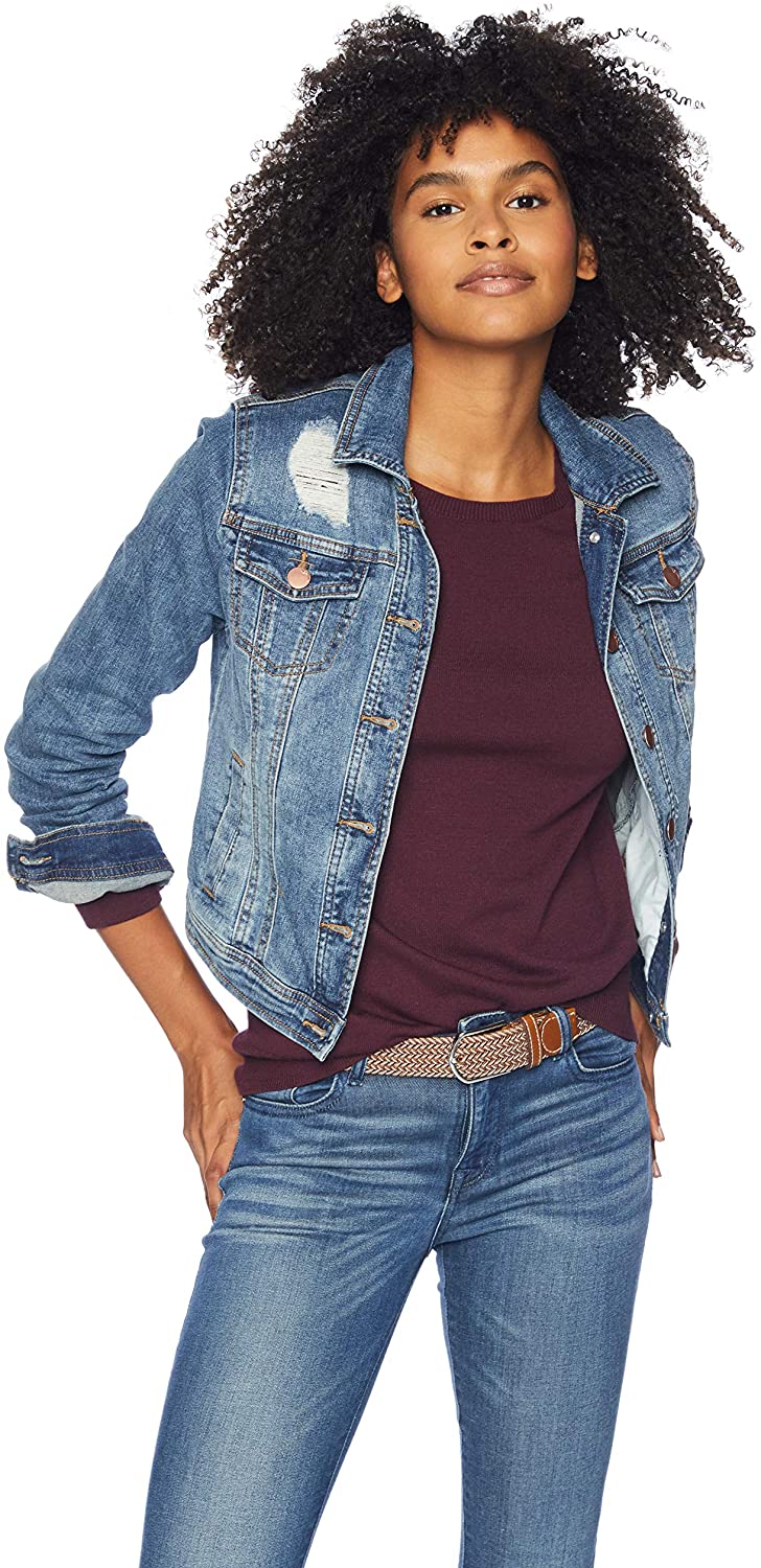 Price:$23.42 dollhouse Women's Genesis Denim Jacket at Amazon Women's Coats Shop