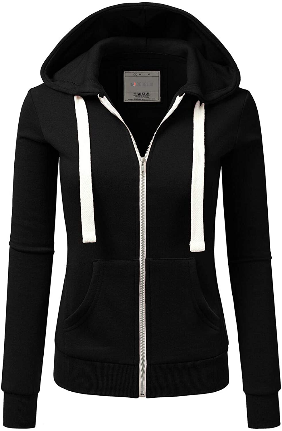 Price:$28.99 Doublju Lightweight Thin Zip-Up Hoodie Jacket for Women with Plus Size at Amazon Women’s Clothing store