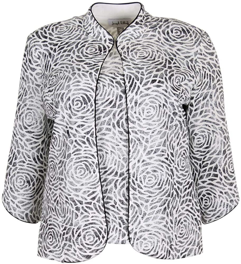Price:$129.77    Joseph Ribkoff Floral Printed JacquardTwinset Style 183567  Clothing