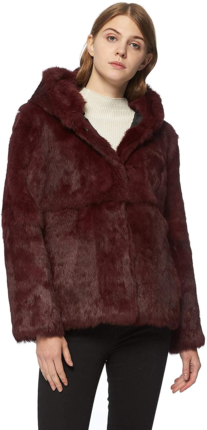 Price:$69.99 Fur Story Women's Genuine Rabbit Fur Coat for Winter Warm Fur Jacket at Amazon Women's Coats Shop