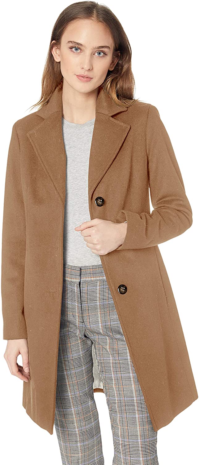 Price:$130.66    Calvin Klein Women's Classic Cashmere Wool Blend Coat  Clothing