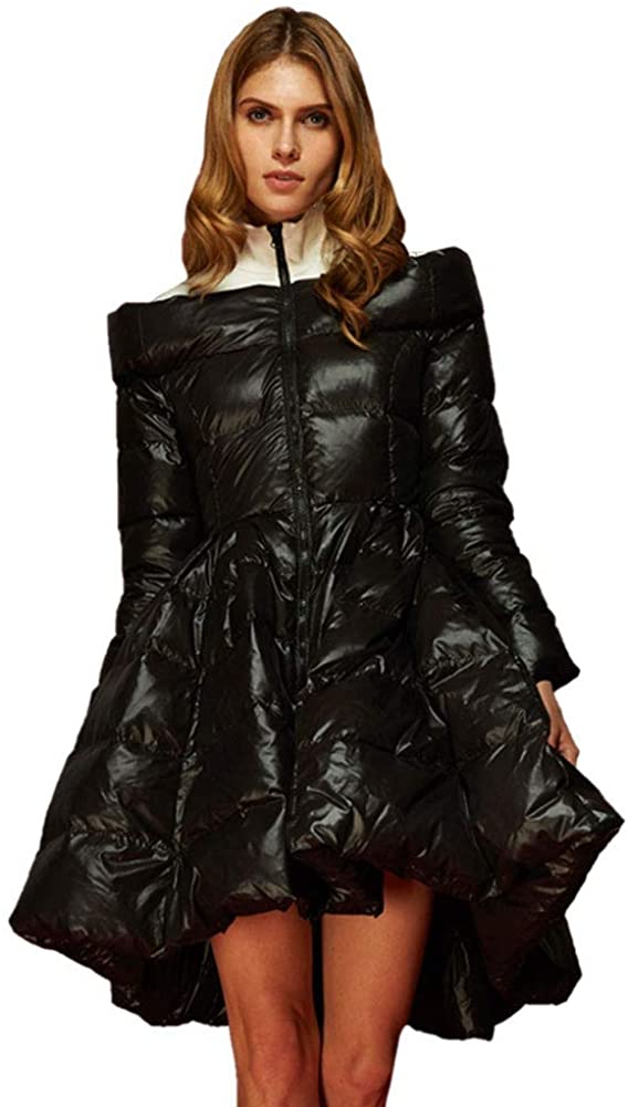 Price:$237.40    YZ-HOD Embroidered Down Jacket Women's Long Section Luxury Personality Fashion Women's Gas Field Jacket Winter Clothing  Clothing