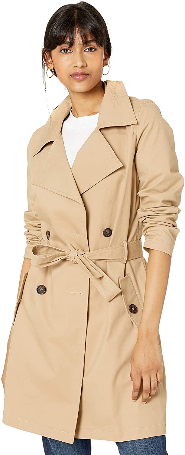 Price:$99.90    Amazon Brand - The Drop Women's Elisa Trench Coat  Clothing