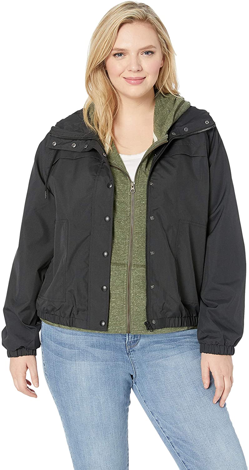 Price:$44.59    Volcom Women's Junior's Plus Size Enemy Stone Windbreaker Jacket  Clothing