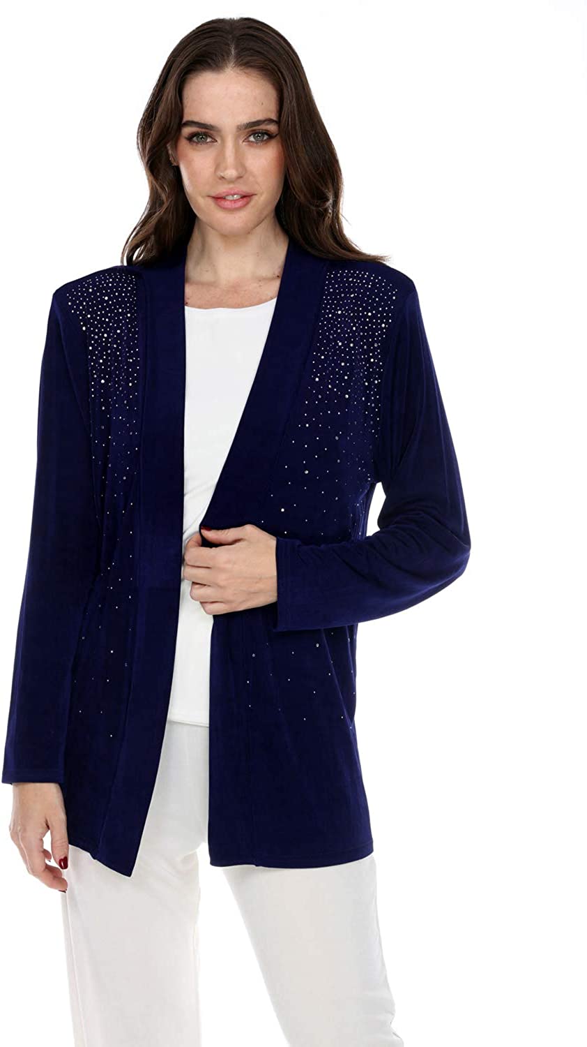 Price:$34.99    Jostar Women's Acetate Drape Jacket Long Sleeve  Clothing