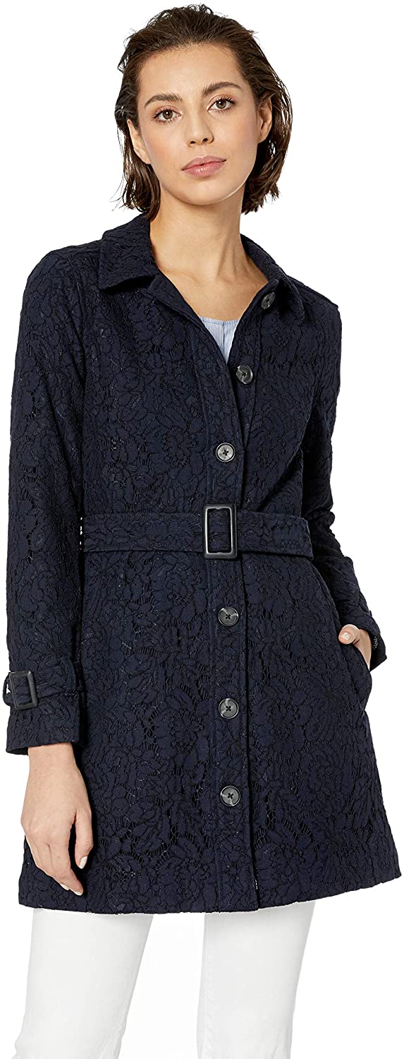 Price:$97.40    cupcakes and cashmere Women's Aldean Lace Trench  Clothing
