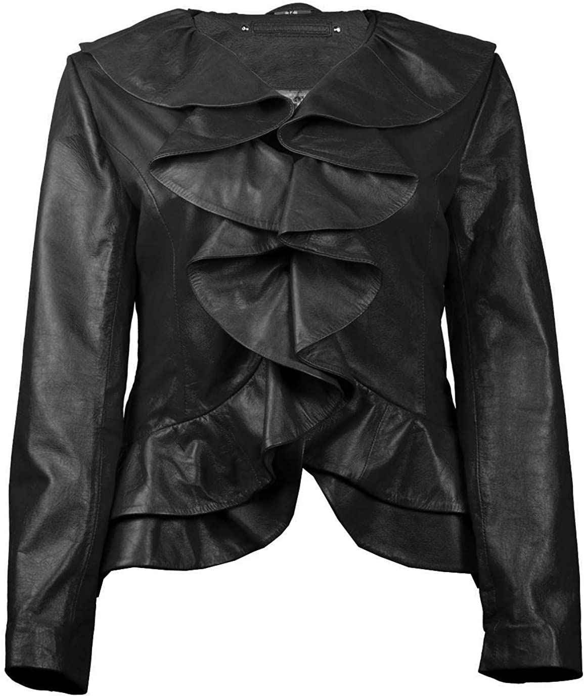 Price:$184.99 FE- Designer Blazers for Women - Stylish Single Breasted Ladies Leather Jacket with Hooks at Amazon Women's Coats Shop
