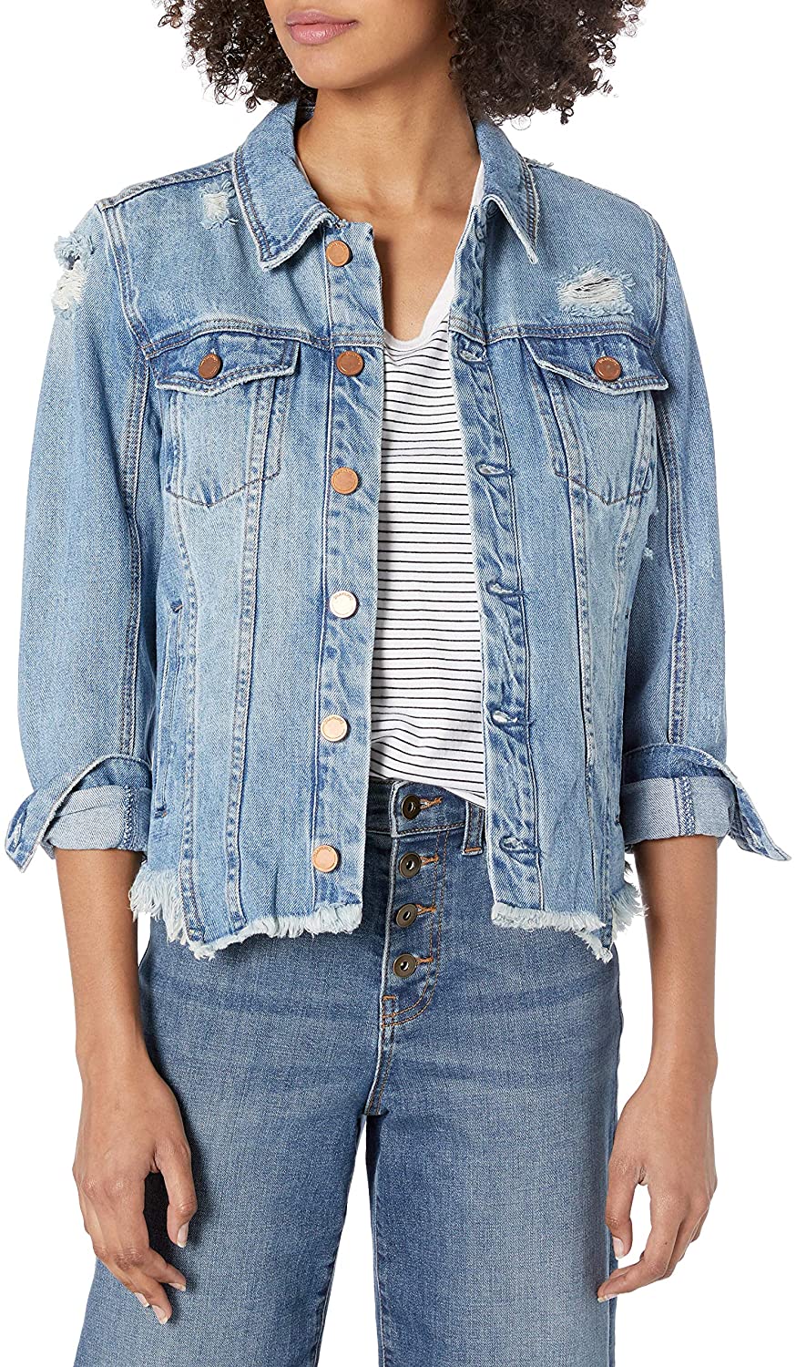 Price:$72.09 [BLANKNYC] Women's Denim Jacket at Amazon Women's Coats Shop