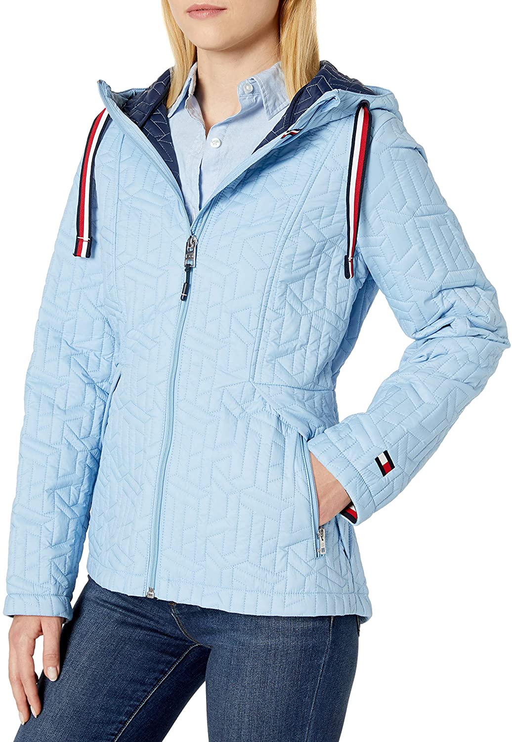 Price:$81.03 Tommy Hilfiger Women's Packable Logo Quilted Jacket at Amazon Women's Coats Shop
