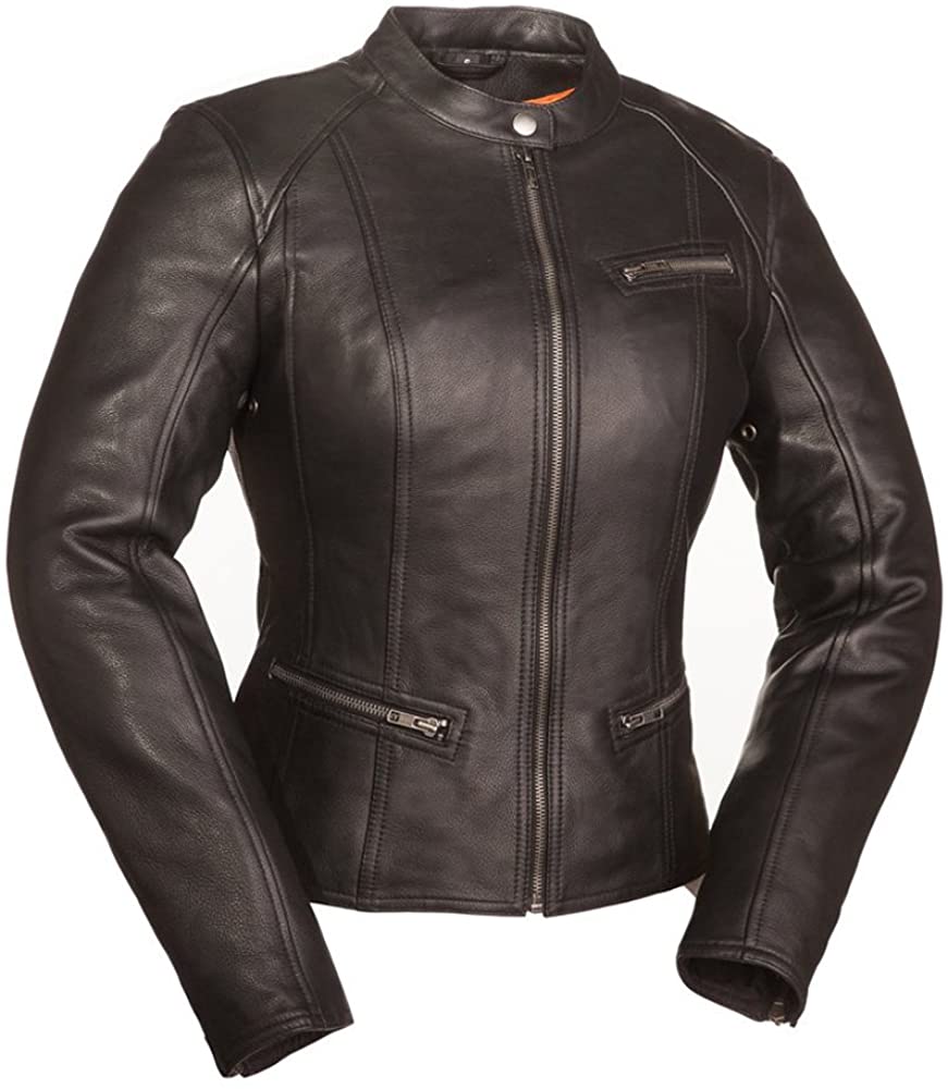 Price:$229.99 San Diego Leather First Fashionista Ladies Scooter Jacket at Amazon Women's Coats Shop