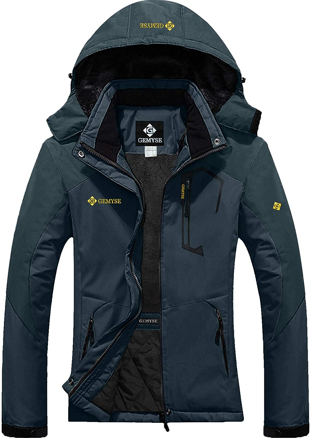 Price:$59.98    GEMYSE Women's Mountain Waterproof Ski Snow Jacket Winter Windproof Rain Jacket  Clothing