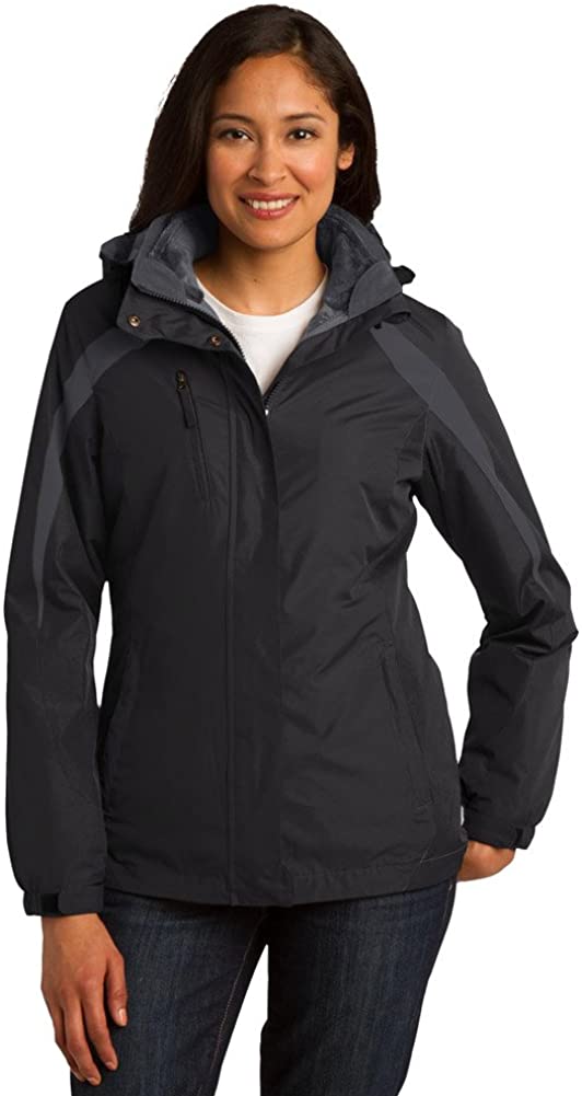 Price:$79.98 Port Authority Ladies Colorblock 3-in-1 Jacket at Amazon Women's Coats Shop