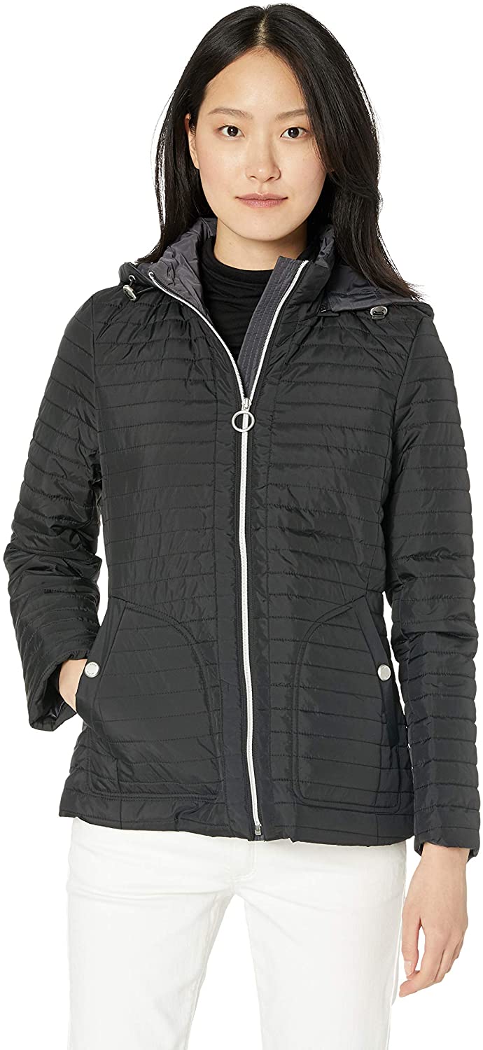 Price:$61.75 Anne Klein Women's All Year Jacket with Removable Hood at Amazon Women's Coats Shop