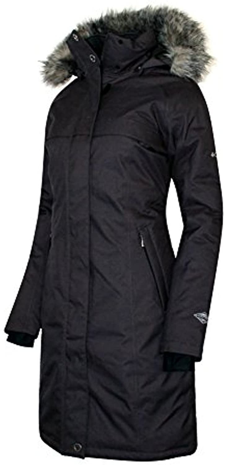 Price:$159.00    Columbia Women's Flurry Run Down Long Omni Heat Jacket Coat Hooded Parka  Clothing