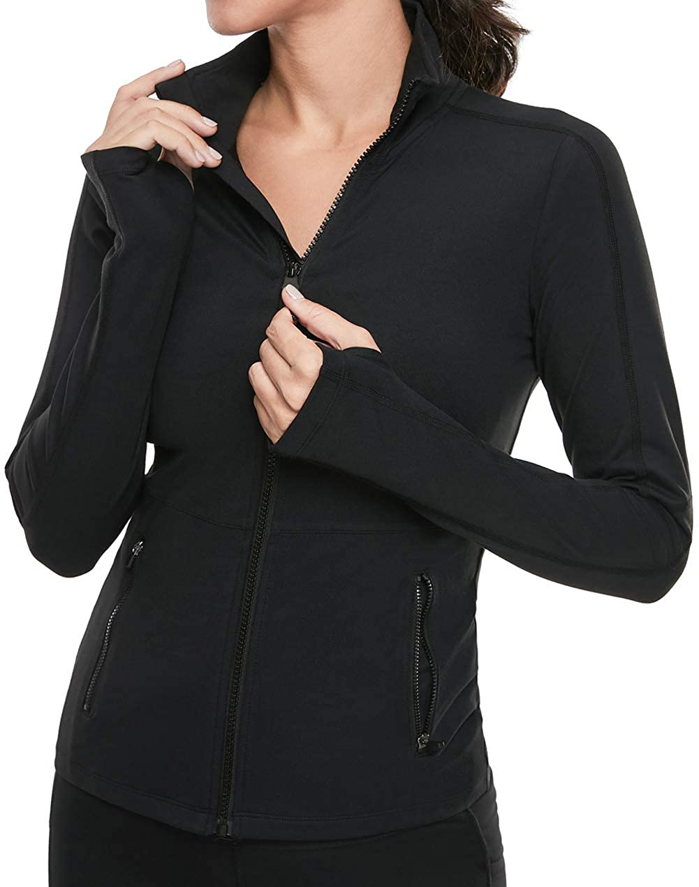 Price:$37.99     VUTRU Women's Workout Yoga Jacket Full Zip Running Track Jacket   Clothing