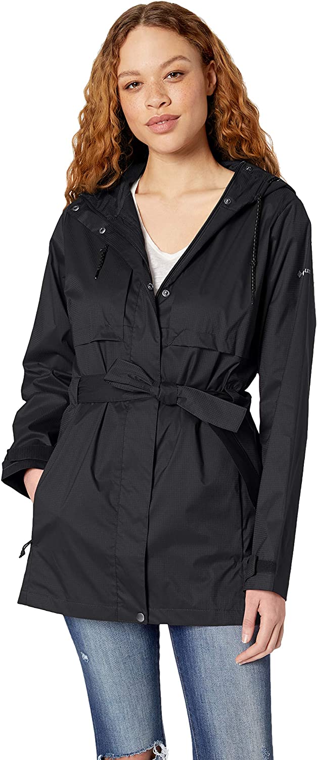 Price:$39.98    Columbia Women's Pardon My Trench Rain Jacket, Breathable, Lightweight  Clothing