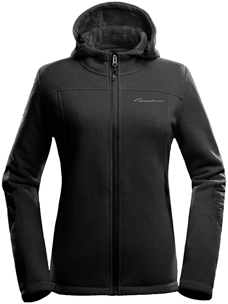 Price:$34.99 OutdoorMaster Women's Fleece Jacket - Waterproof & Stain Repellent, Ultra Soft Plush Lining & Optional Hoodie - Full-Zip at Amazon Women's Coats Shop