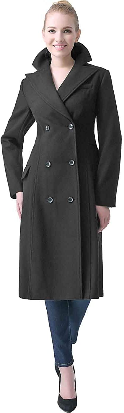 Price:$169.99    BGSD Women's Romina Wool Blend Long Walking Coat (Regular Plus & Short)  Clothing