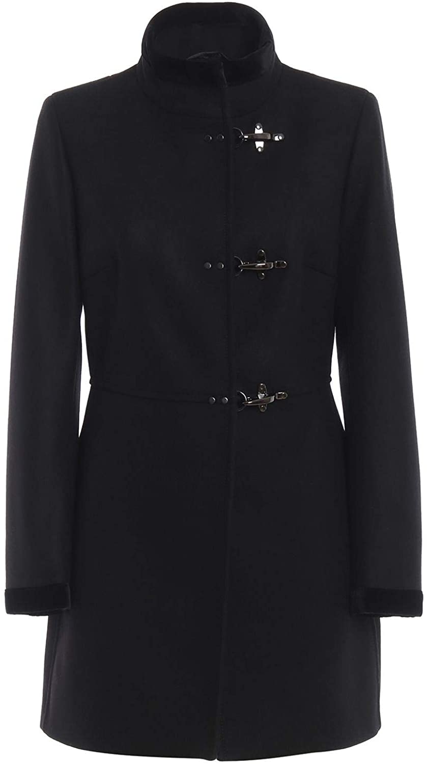 Price:$939.00    fay Luxury Fashion Womens NAW50394000RCPB999 Black Coat | Season Permanent  Clothing
