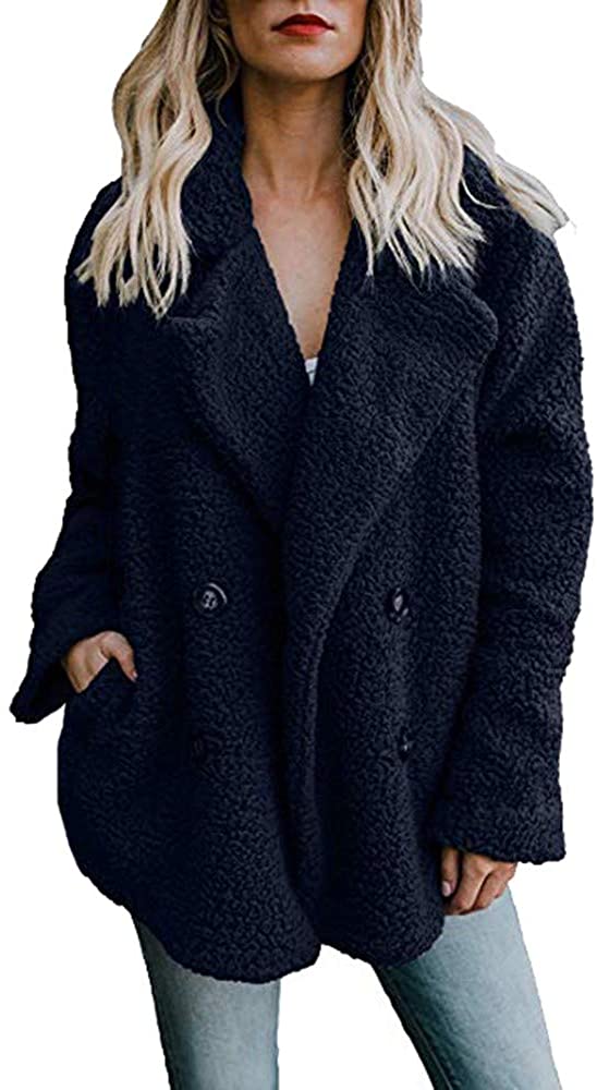 Price:$49.99 HGWXX7 Women's Casual Winter Warm Faux Fur Coats Cardigans Parka Outwear Overcoat Outercoat Jackets at Amazon Women's Coats Shop