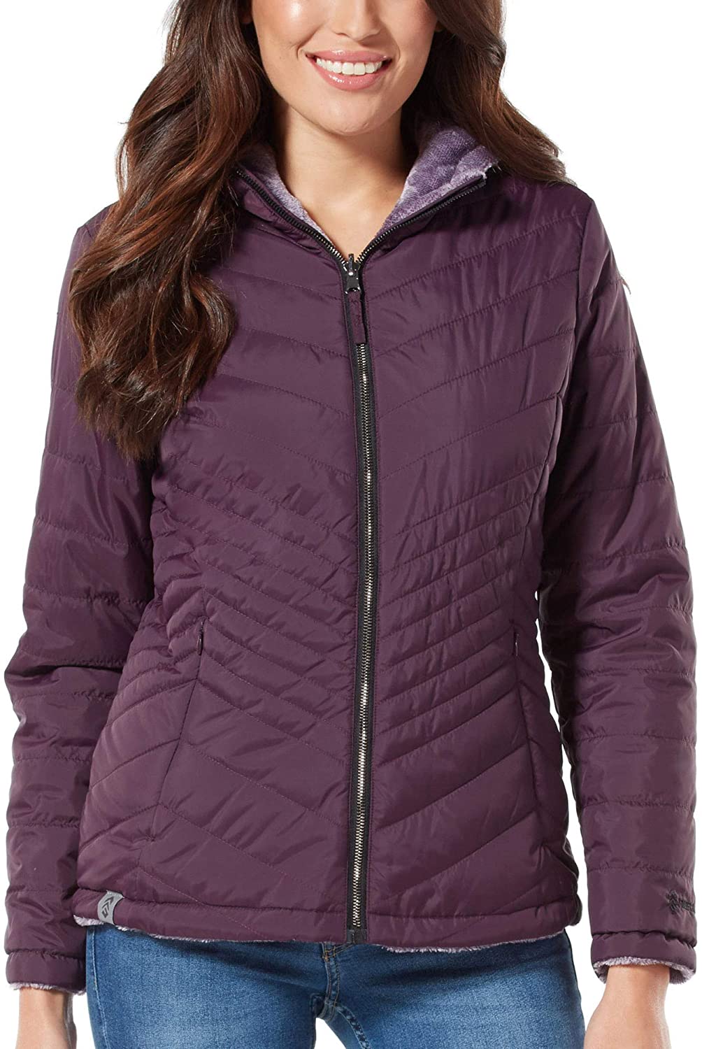 Price:$37.49 Free Country Women's Caliber Reversible Midweight Jacket at Amazon Women's Coats Shop