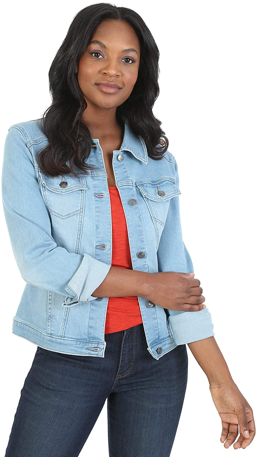 Price:$29.99 Riders by Lee Indigo Women's Denim Jacket, Falling Star, Medium at Amazon Women's Coats Shop