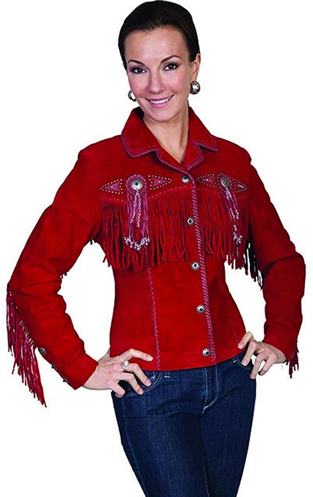 Price:$136.77 Scully Women's Suede Leather Fringe Jacket Plus - L152-27-Plus at Amazon Women's Coats Shop