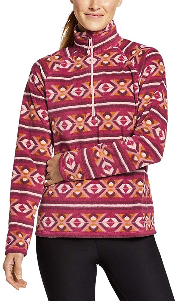 Price:$9.99 Eddie Bauer Women's Quest Fleece 1/4-Zip - Printed at Amazon Women's Coats Shop