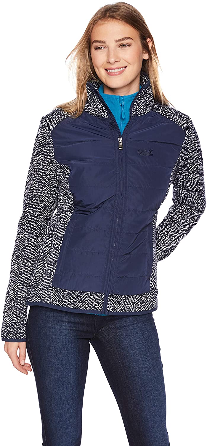 Price:$39.51    Jack Wolfskin Women's Belleville Crossing Midweight Hybrid Insulated Fleece Jacket  Clothing