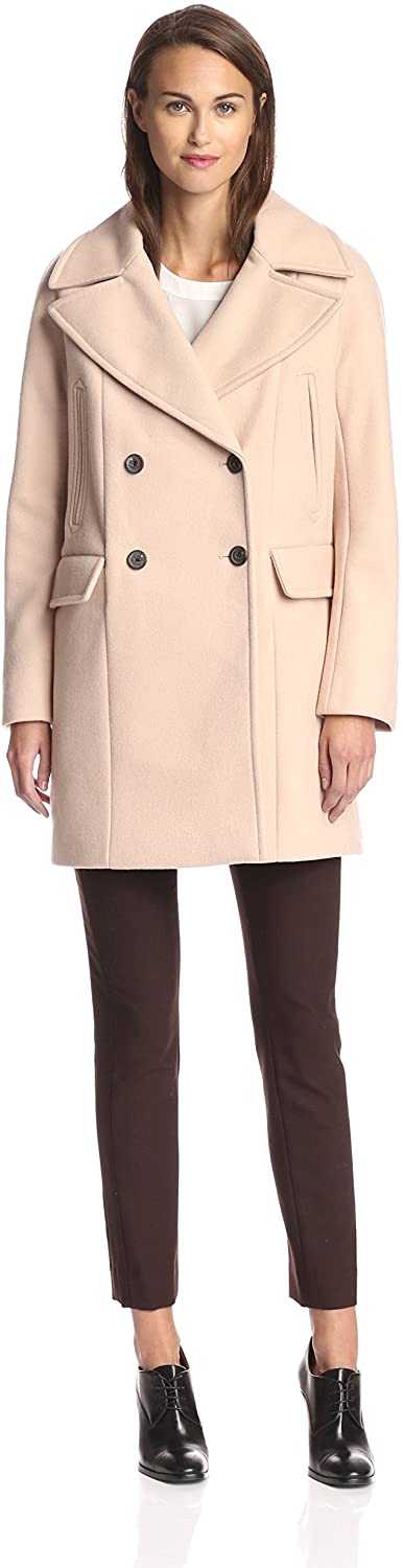 Price:$112.56    Vince Camuto Women's Double Breasted Wool Coat  Clothing