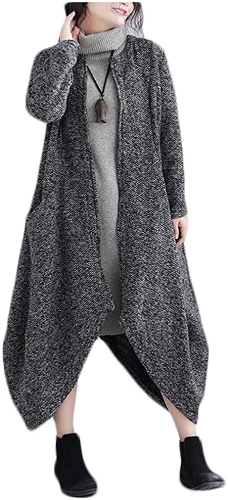 Price:$36.86 Ninmon Shares Women's Coat for Autumn Winter Bat Sleeve Plus Size Jacket Pullover with Pocket at Amazon Women's Coats Shop